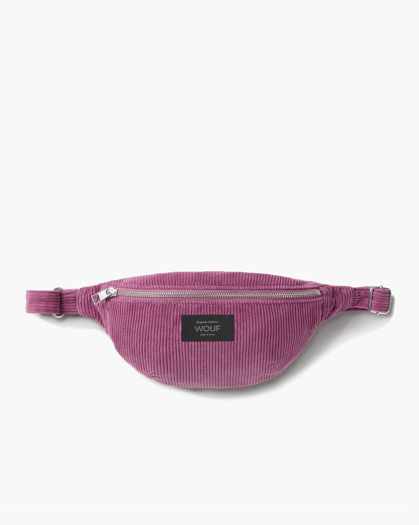 Corduroy Collection Waist Bag - Mauve