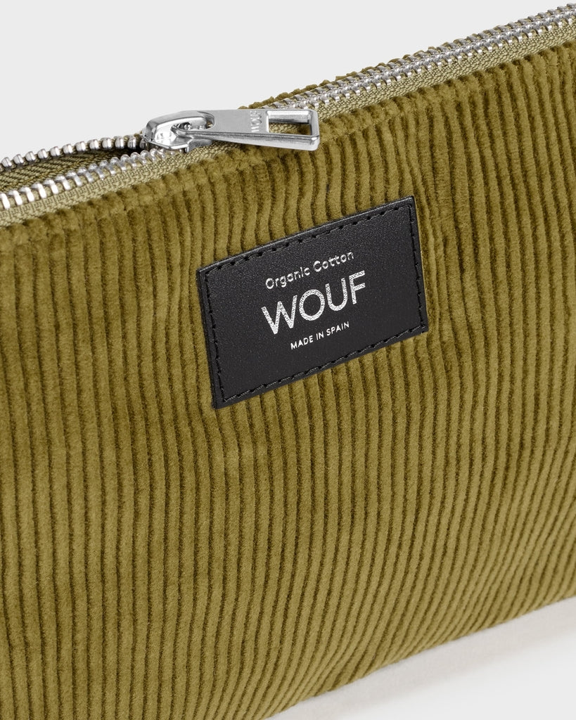 Corduroy Collection Pouch Bag - Olive [PRE ORDER]