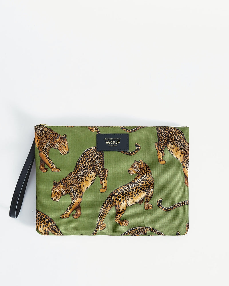 
                      
                        Pouch Bag - Olive Leopard
                      
                    