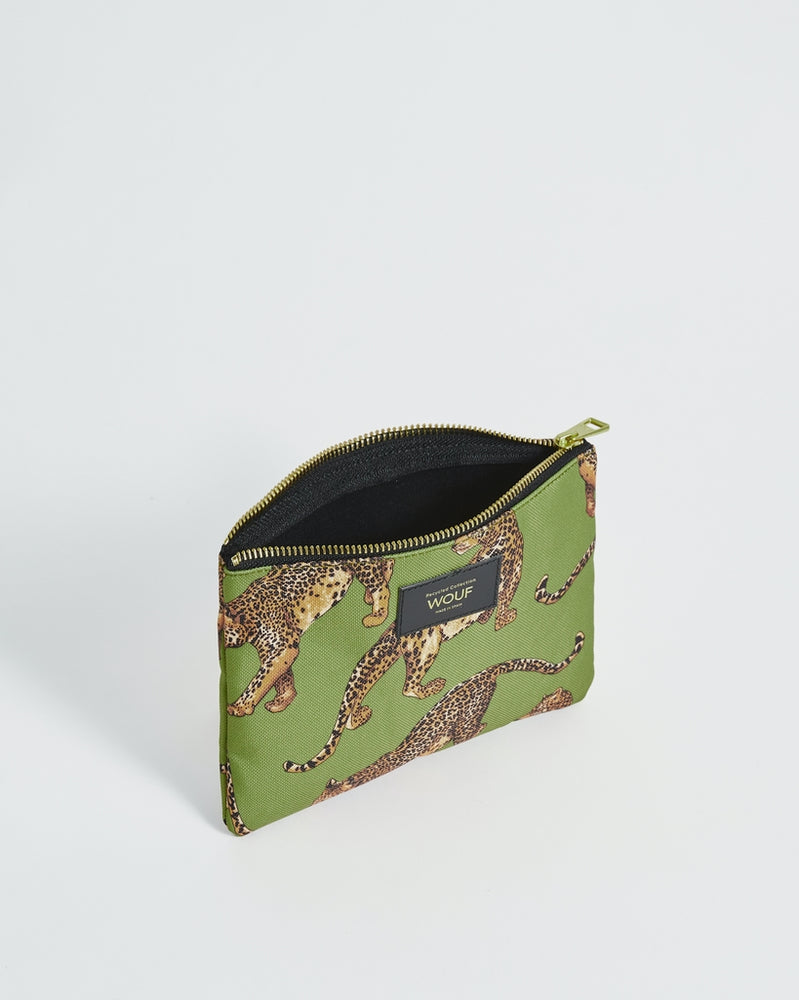 
                      
                        Pouch Bag - Olive Leopard
                      
                    