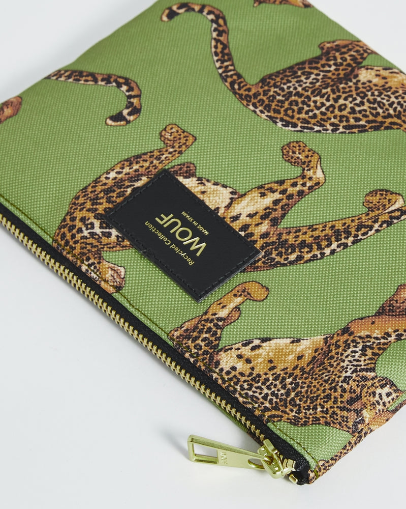 
                      
                        Pouch Bag - Olive Leopard
                      
                    