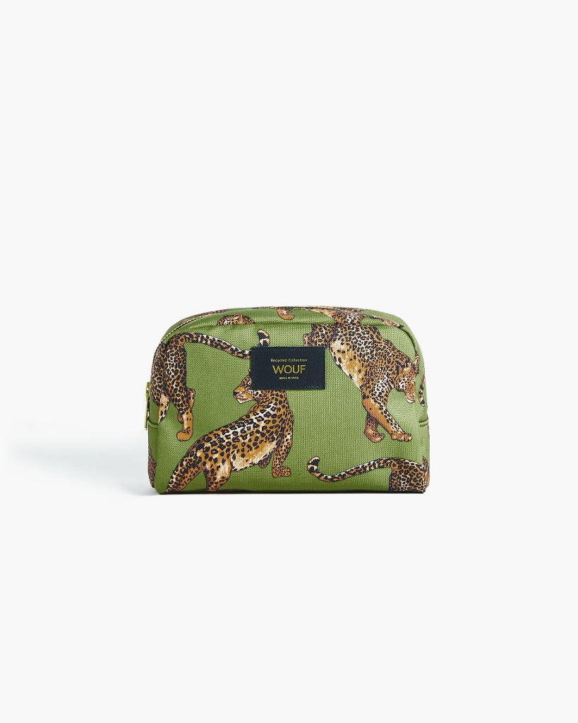 Toiletry Bag - Olive Leopard