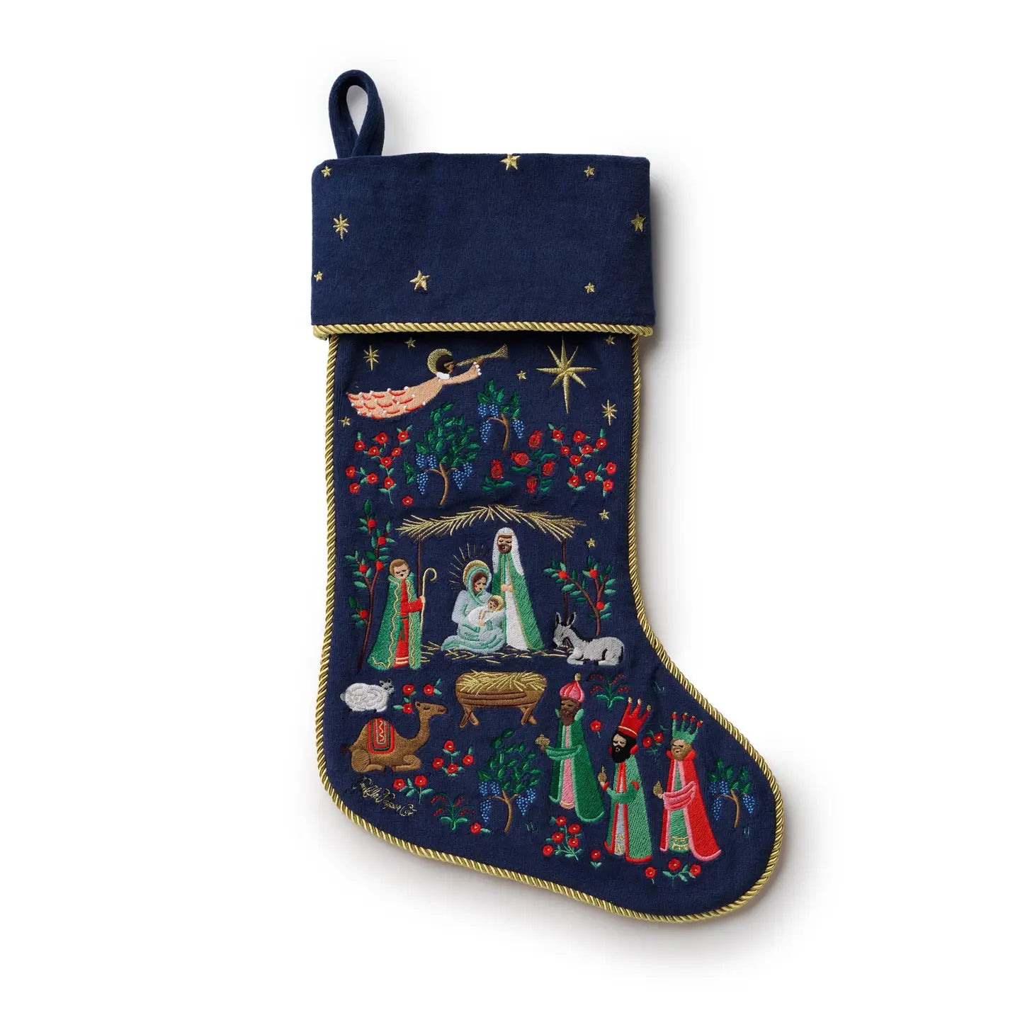 Embroidered Stocking - Nativity [PRE ORDER]