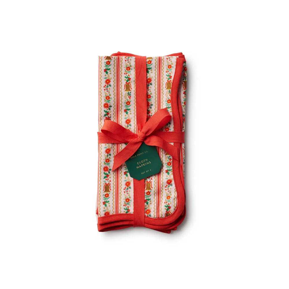Cotton Napkins Set - Holly Jolly [PRE ORDER]