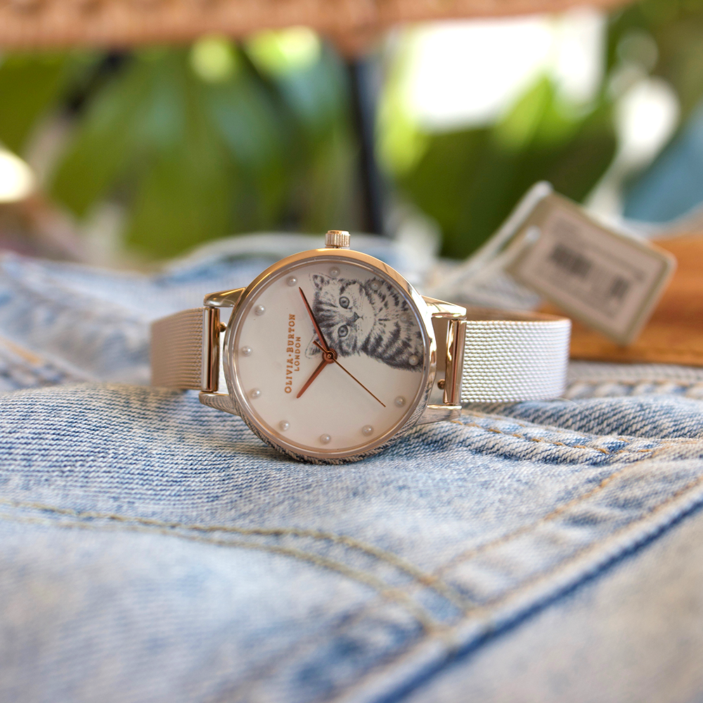 
                      
                        Illustrated Animals - Pearly Kitten Mesh Rose Gold
                      
                    