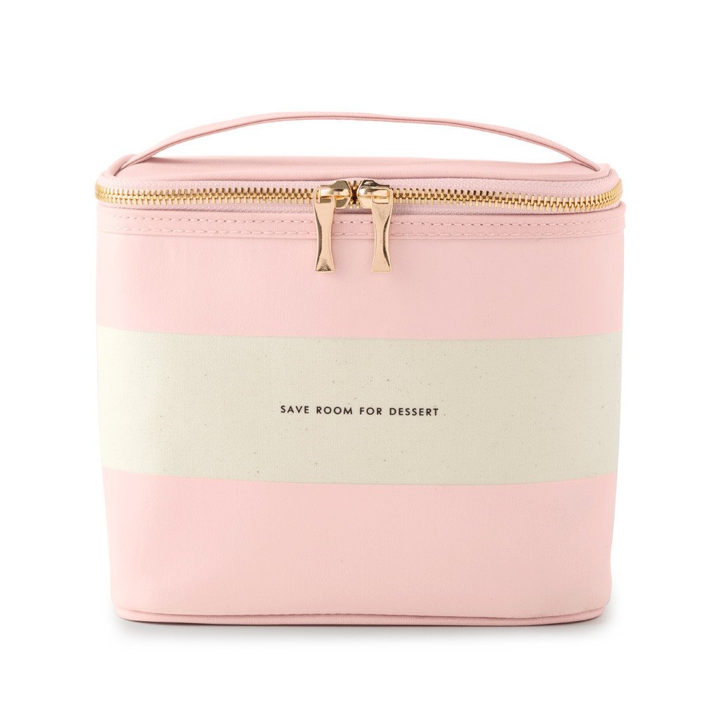 Lunch Tote - Blush Rugby Stripe