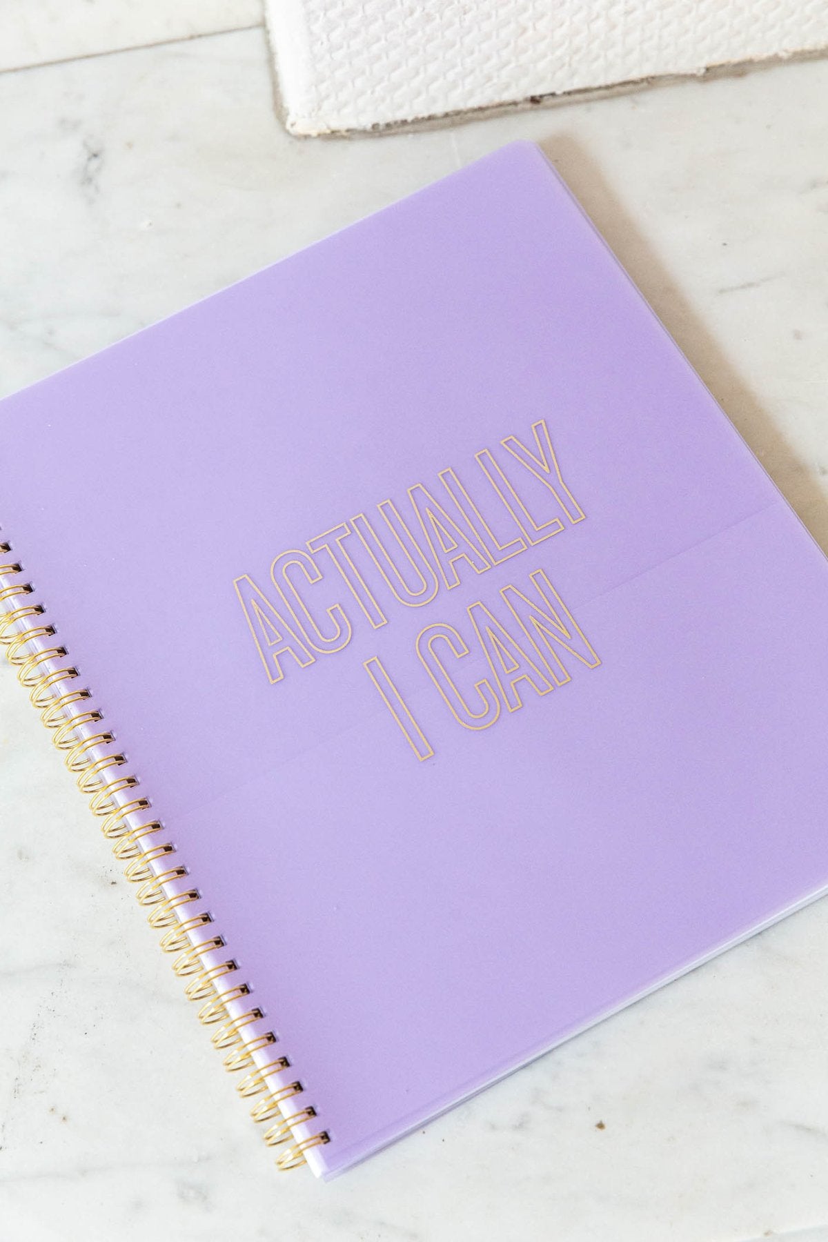 Large Spiral Notebook - Actually I Can