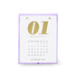 Desktop Calendar - Lilac