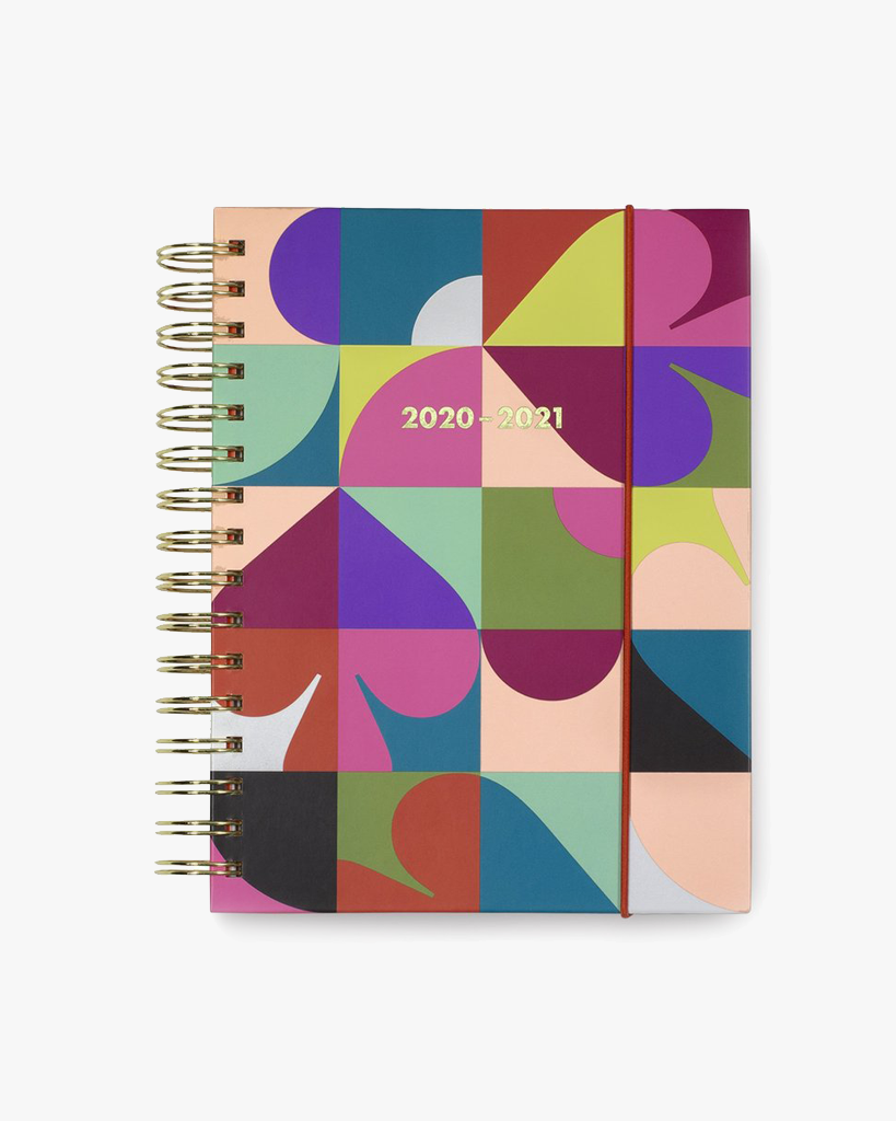 17 Month Large Planner - Spade Dot Geo