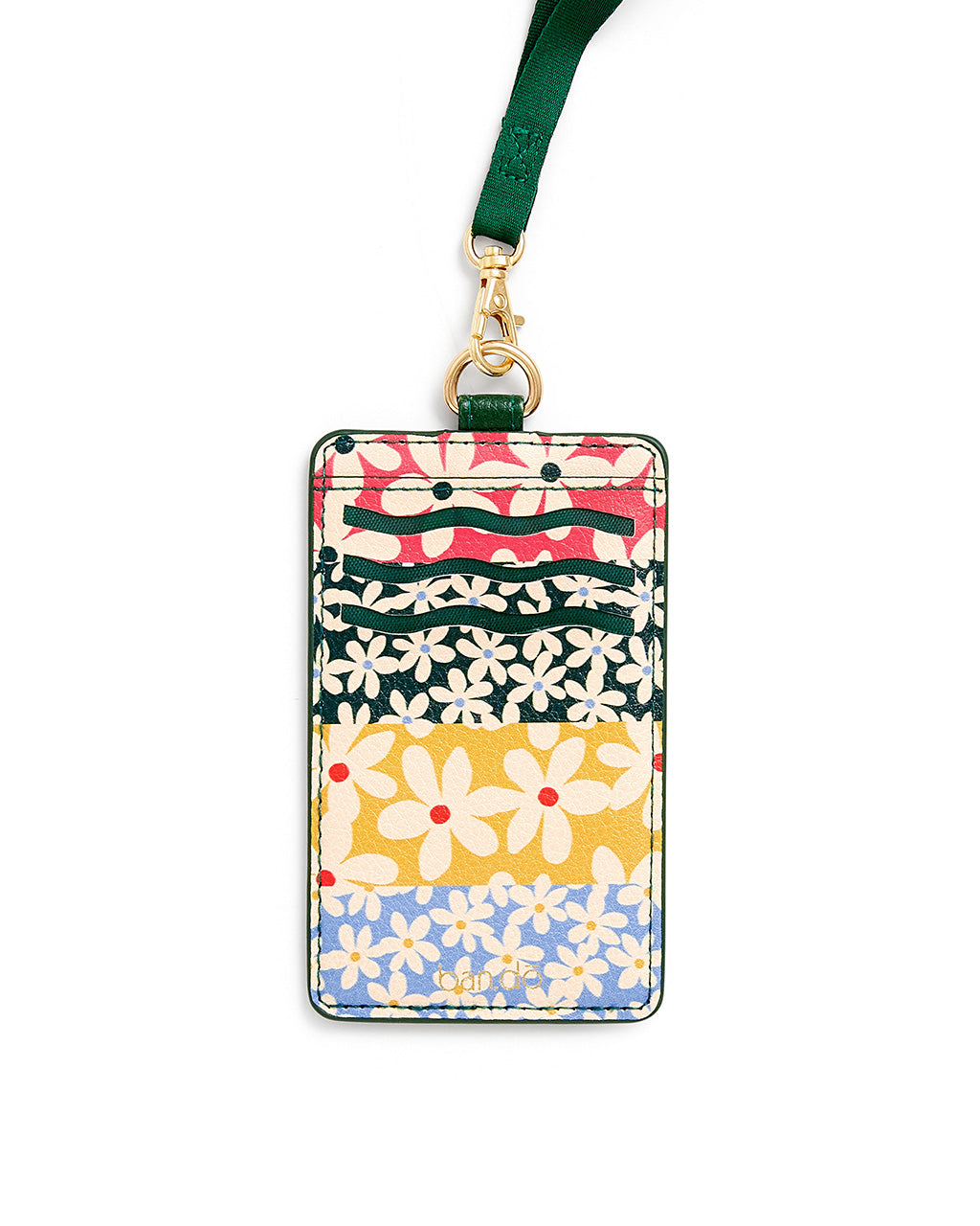 Keep It Close Card Case with Lanyard - Daisies
