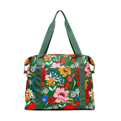 The Getaway Weekender Bag - Emerald Super Bloom