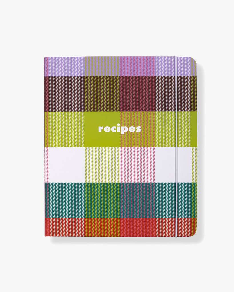 Recipe Book - Rainbow Plaid