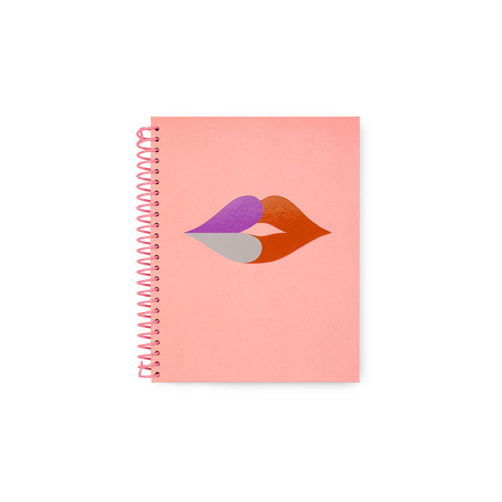 Spiral Notebook - Heart Lips