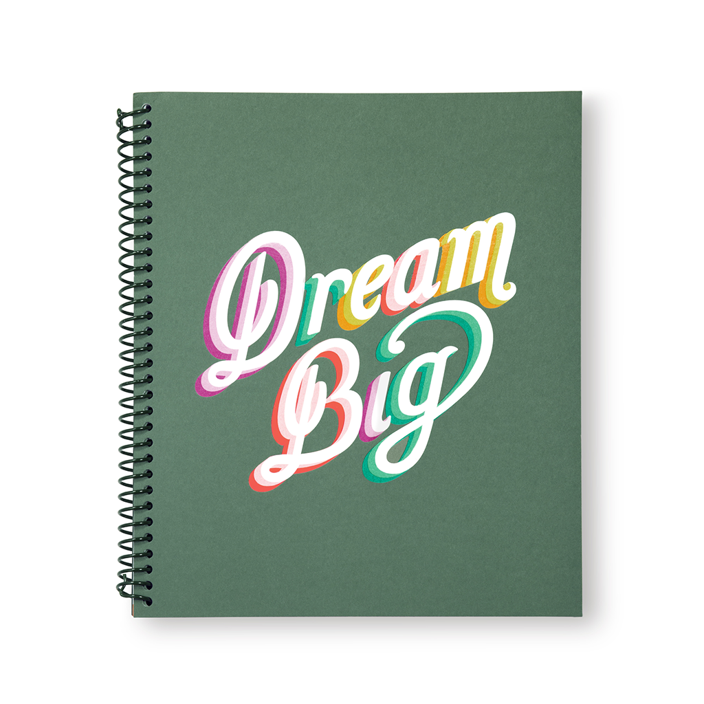 Large Spiral Notebook - Dream Big