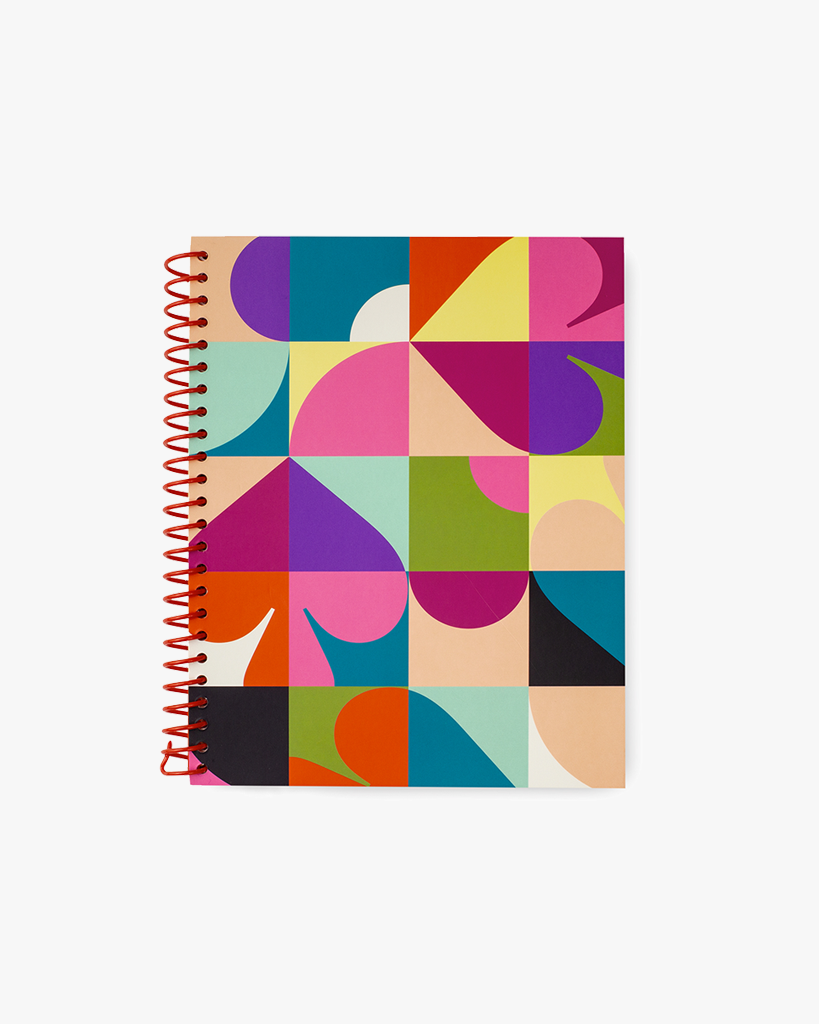 Spiral Notebook - Spade Dot Geo