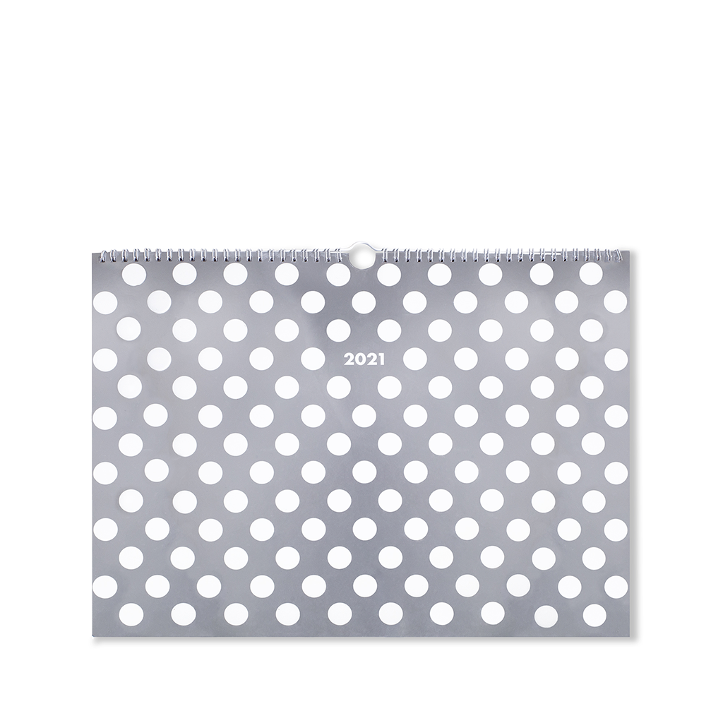 Appointment Wall Calendar - White Dot