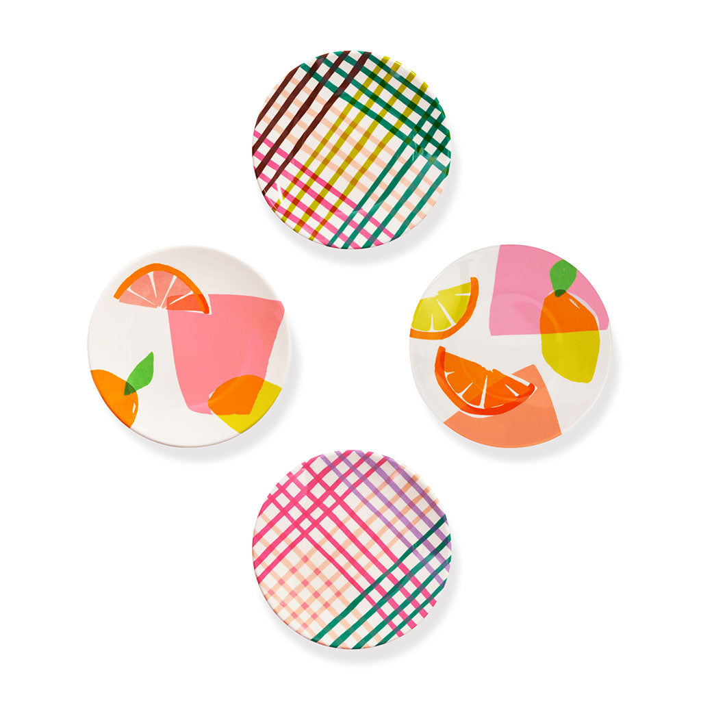 Tidbit Plate Set - Citrus Celebration