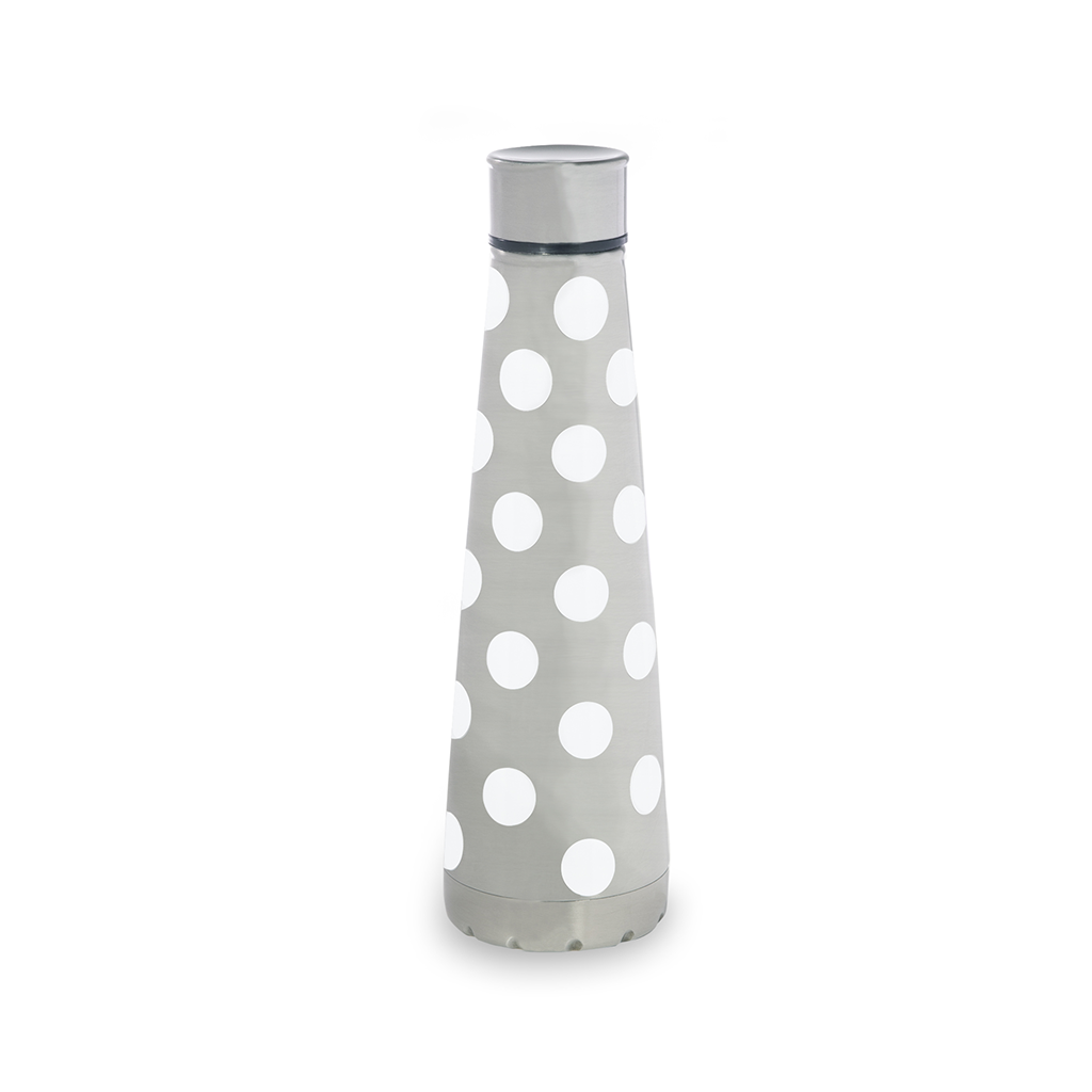 Water Bottle - White Dot