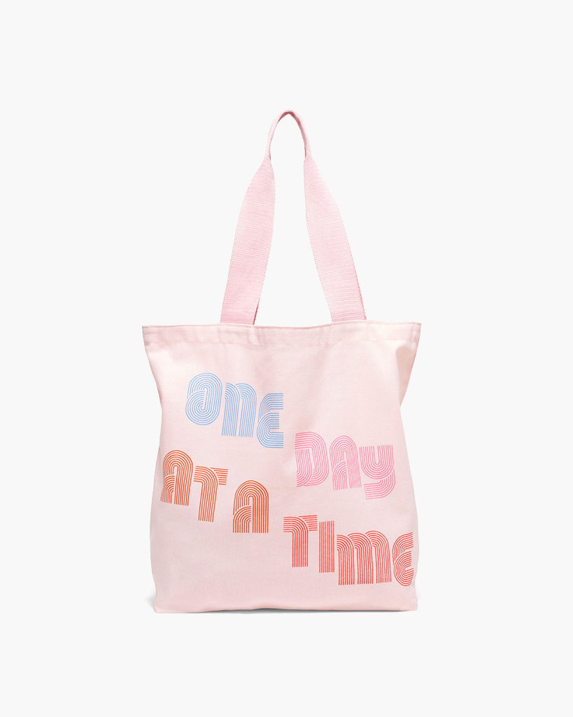 Deluxe Tote Bag - One Day At A Time