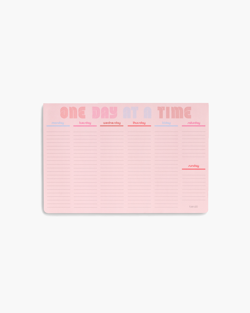 Week-to-Week Desk Notepad - One Day At A Time
