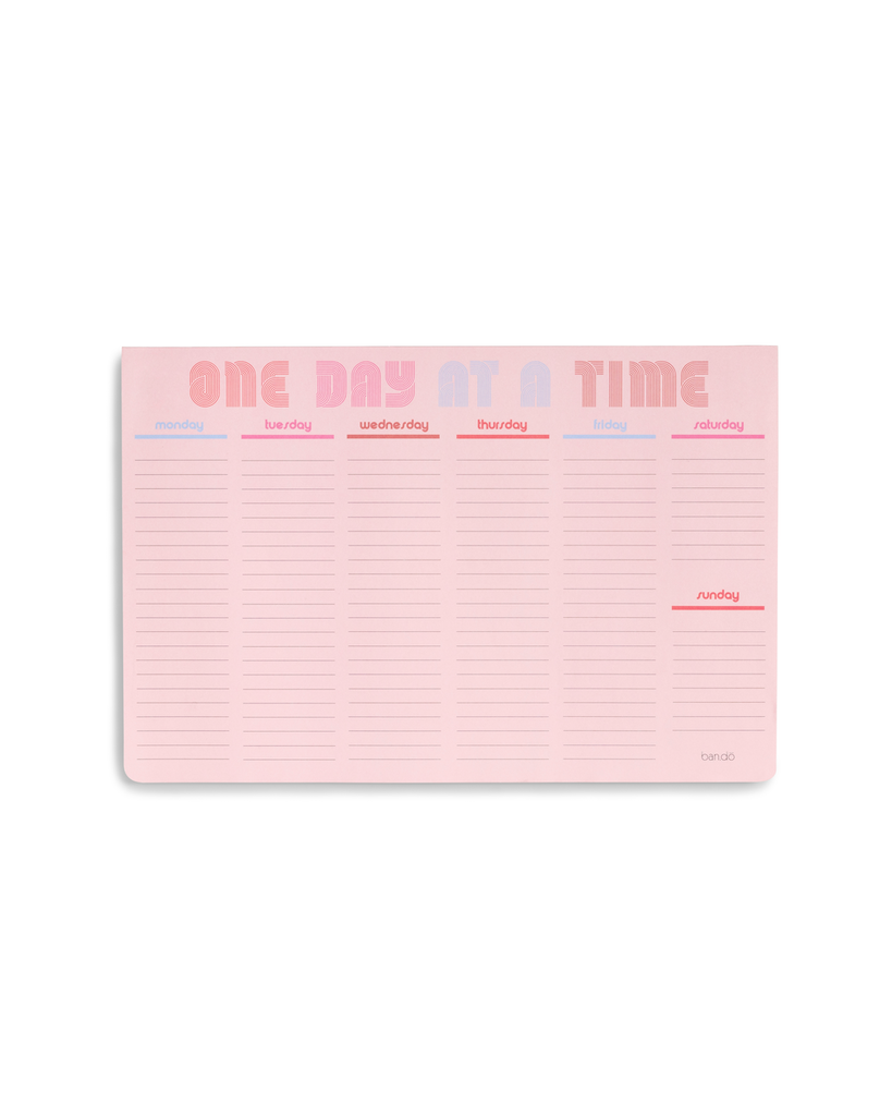 Week-to-Week Desk Notepad - One Day At A Time