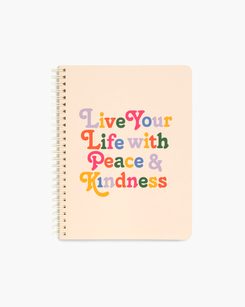 Rough Draft Mini Notebook - Peace And Kindness