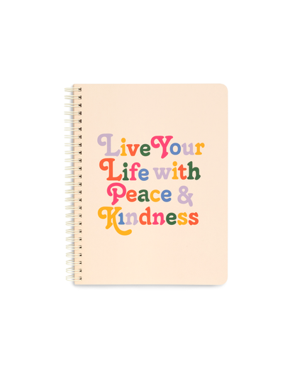 Rough Draft Mini Notebook - Peace And Kindness