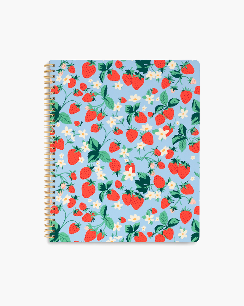 Rough Draft Large Notebook - Strawberry Field