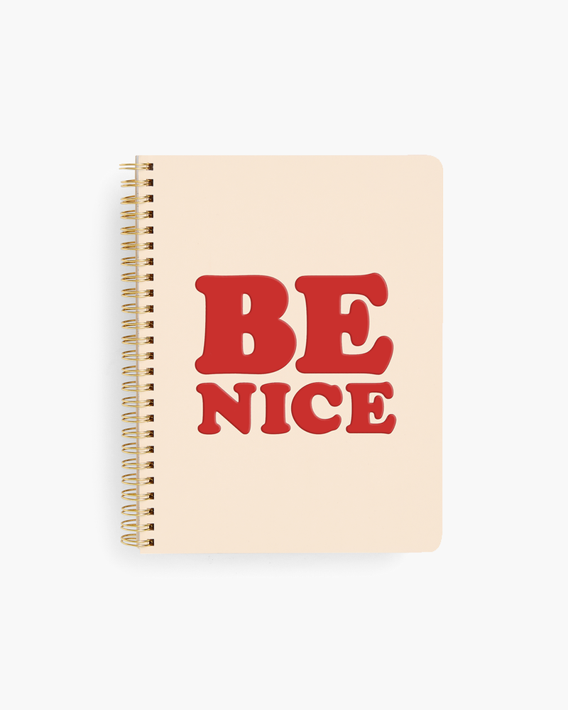 
                      
                        Rough Draft Mini Notebook - Be Nice (Embossed)
                      
                    