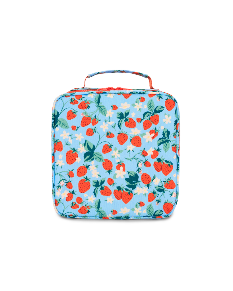 What's For Lunch? Square Lunch Bag - Strawberry Field
