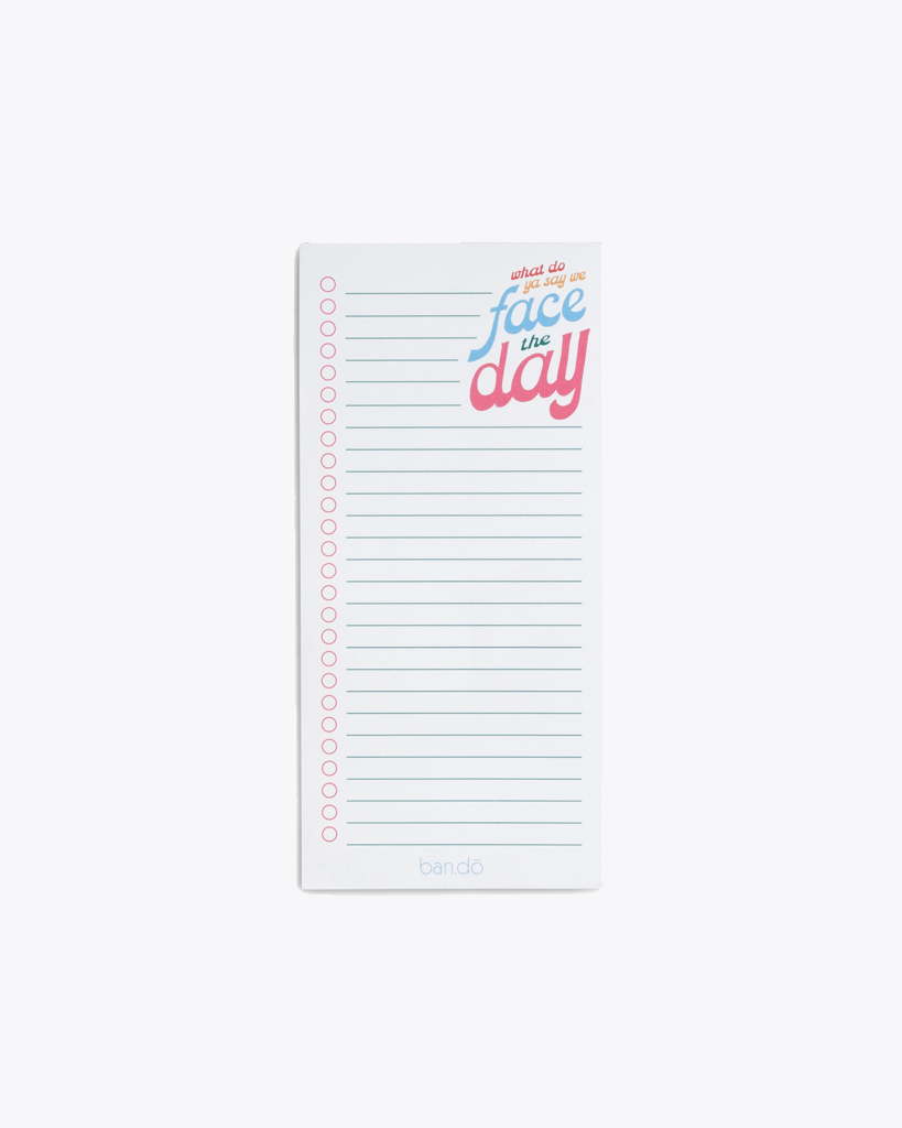 Take Note! Magnetic Notepad - Face The Day
