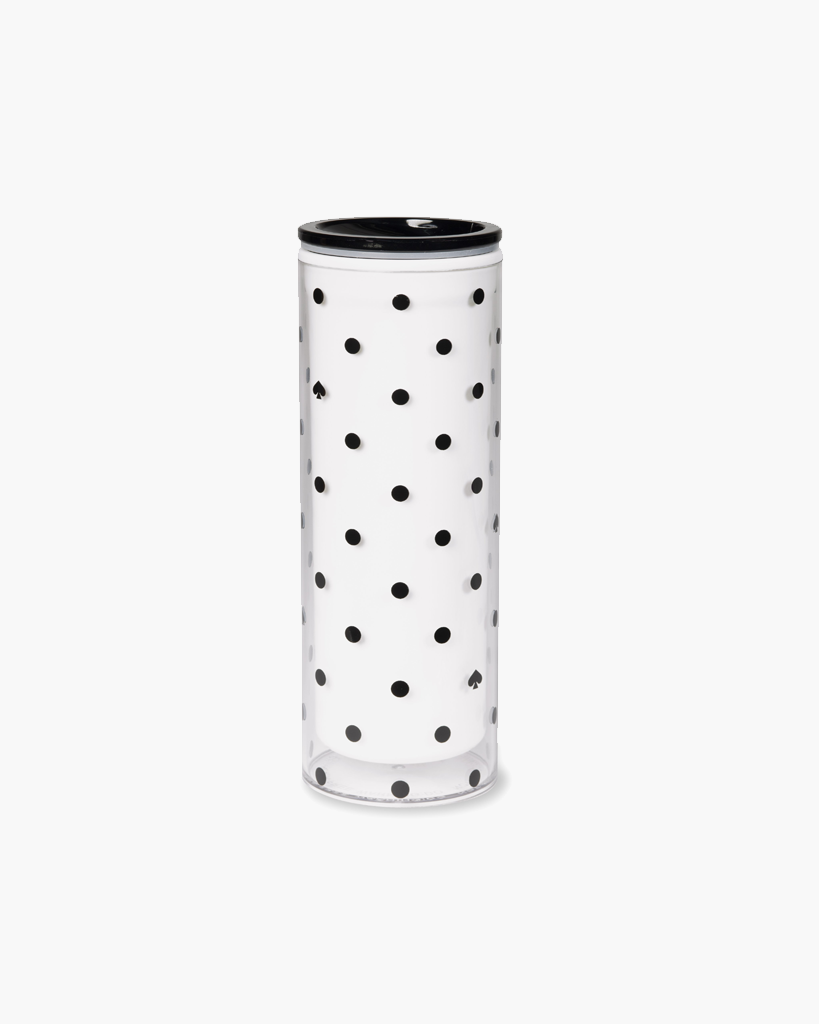 Thermal Mug - Black Spade Dot