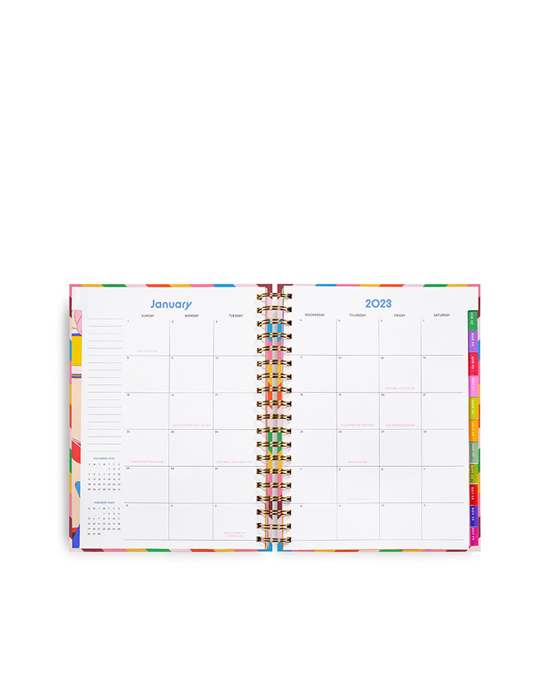 
                      
                        17-Month Planner [2022/2023] Large - Rainbow Stripe
                      
                    