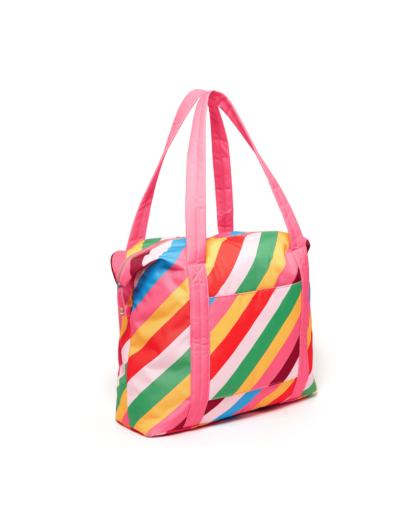 The Getaway Weekender Bag - Rainbow Stripe