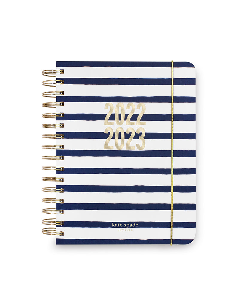 17-Month Large Planner [2022/2023] - Navy Painted Stripe
