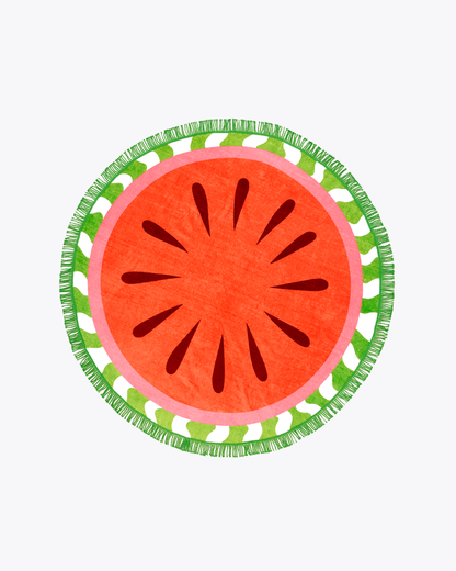All Around Giant Circle Towel - Watermelon