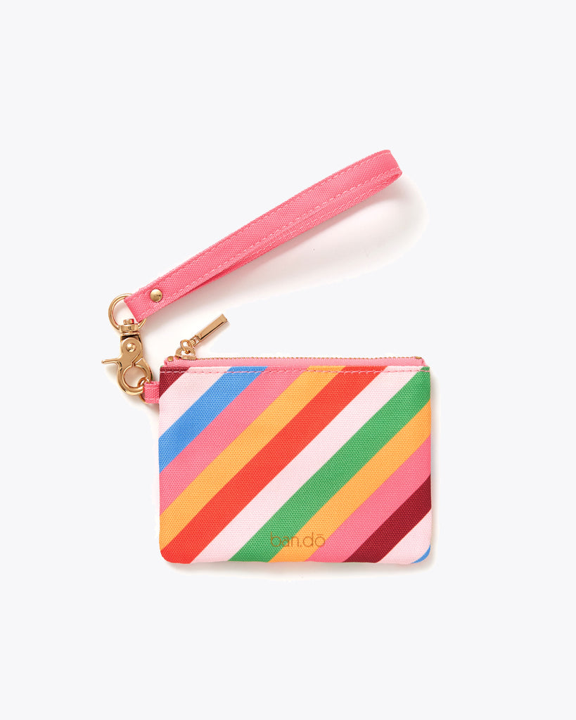 The Getaway ID Card Case - Rainbow Stripe
