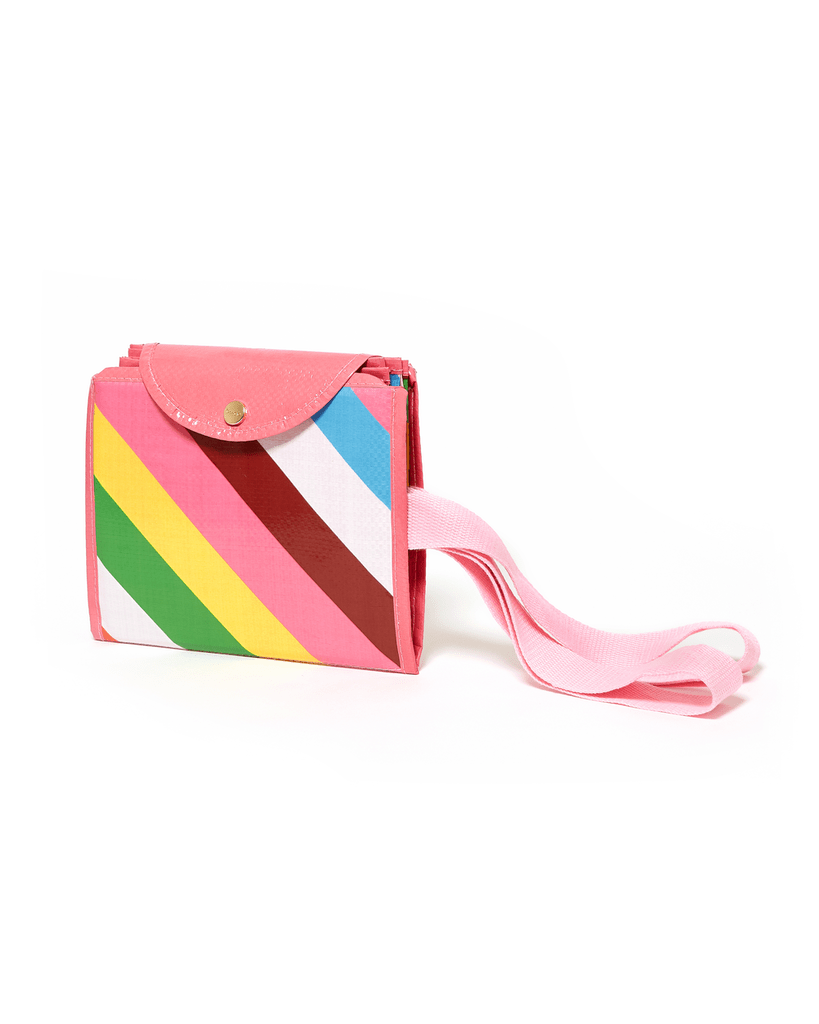Foldable Market Bag - Rainbow Stripe