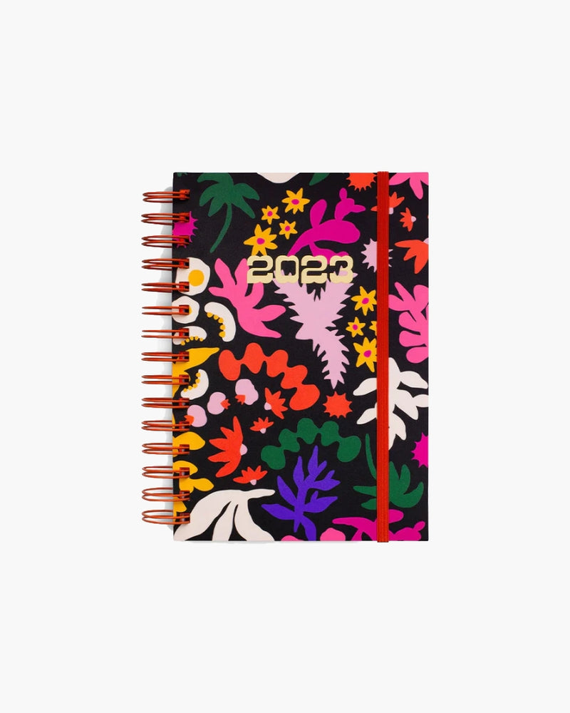 12-Month Soft Cover Planner Medium 2023 - Flower Power