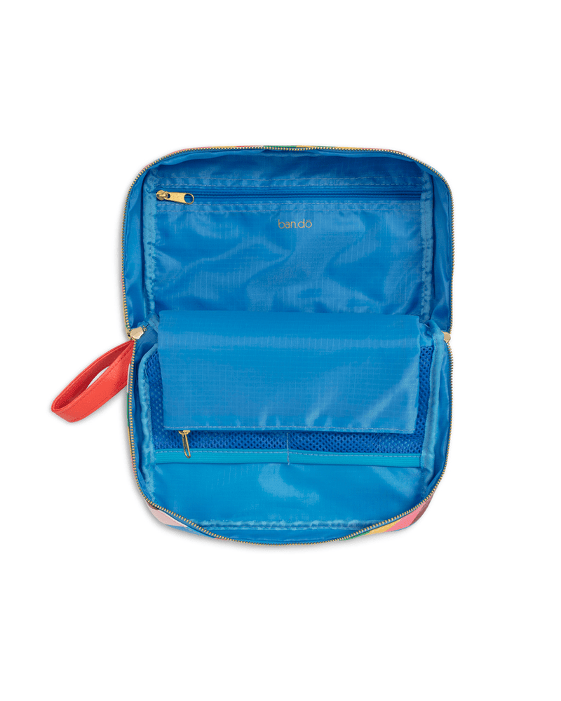 
                      
                        The Getaway Toiletries Bag - Rainbow Stripe
                      
                    