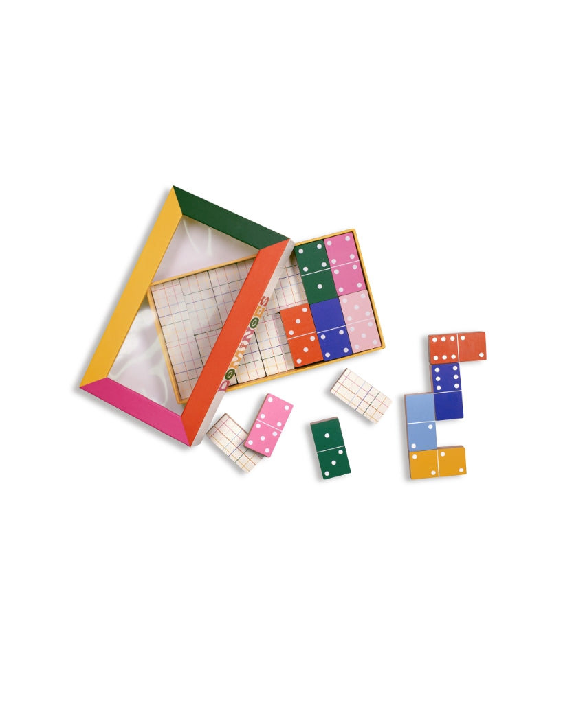Dominoes Game Set - Colorblock