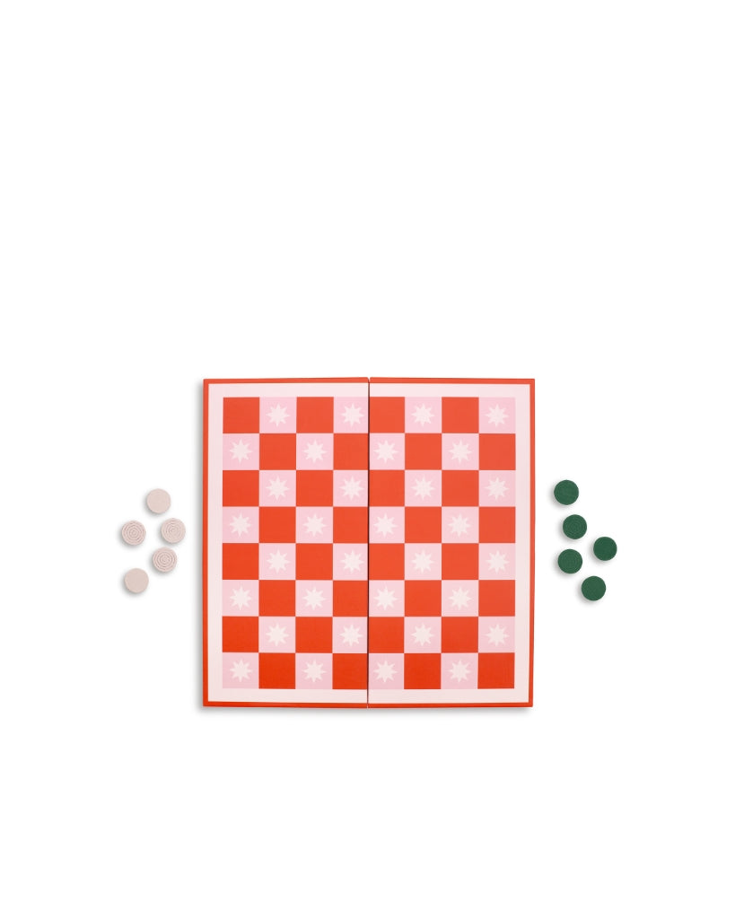 Game Night! 2-in-1 Board - Checkers or Backgammon