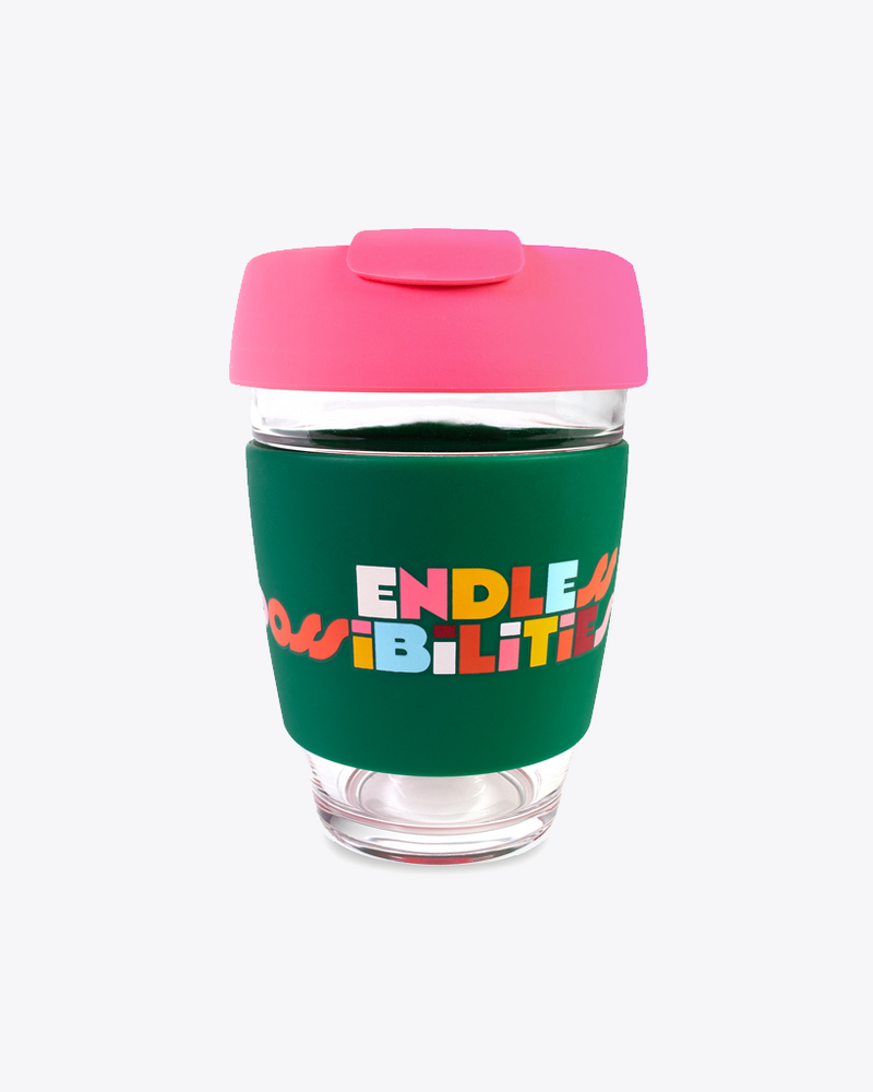 
                      
                        Glass Travel Mug - Endless Possibilities
                      
                    