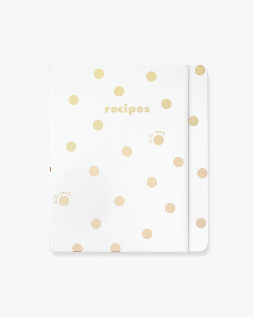 Recipe Book - Gold Dot
