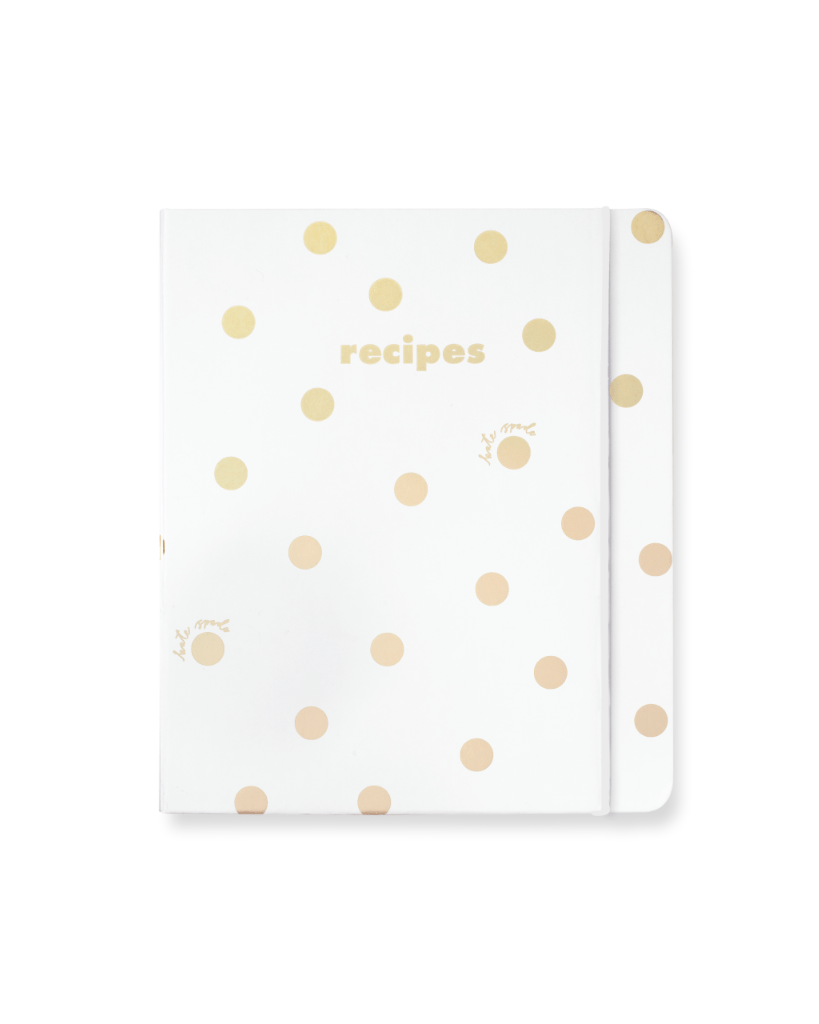 Recipe Book - Gold Dot