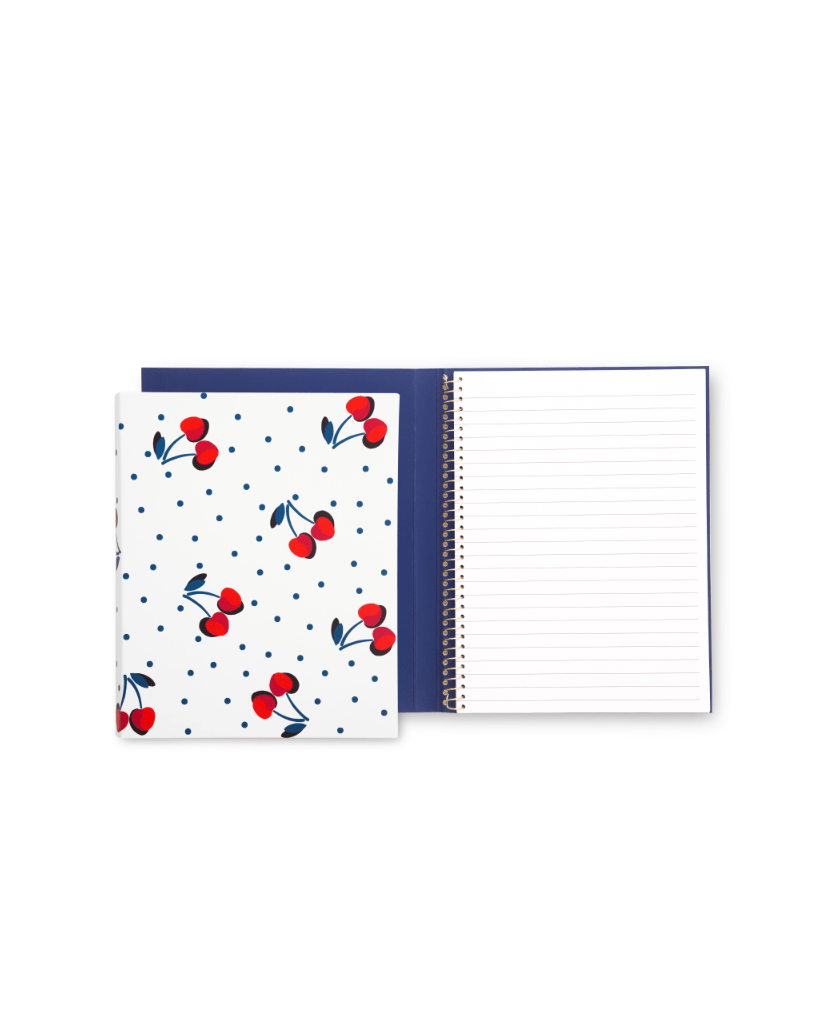 Spiral Notebook - Vintage Cherry Dot