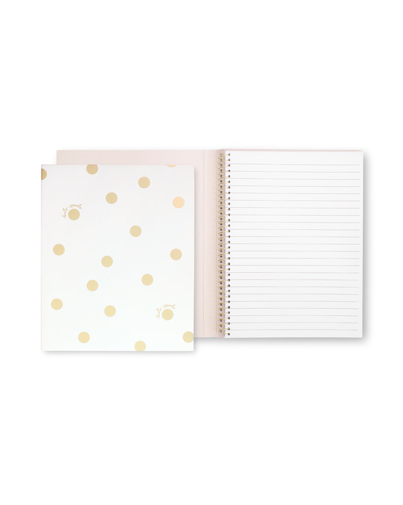 Spiral Notebook - Concealed Gold Dot