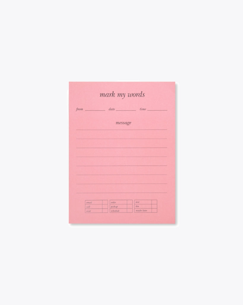 Memo Notepad - Mark My Words