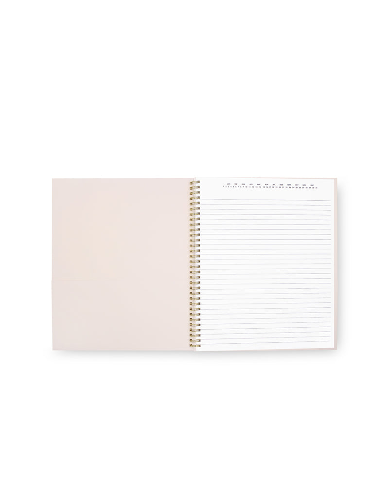 
                      
                        Large Spiral Notebook - Gold Dot
                      
                    