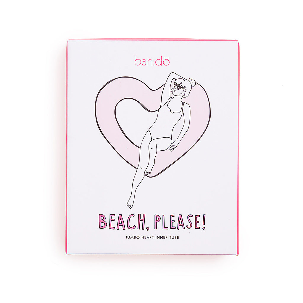 Beach, Please! Jumbo Heart Innertube - Blush